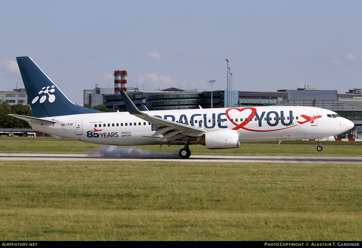 Aircraft Photo of OK-TVF | Boeing 737-8FH | Smartwings | AirHistory.net #474561