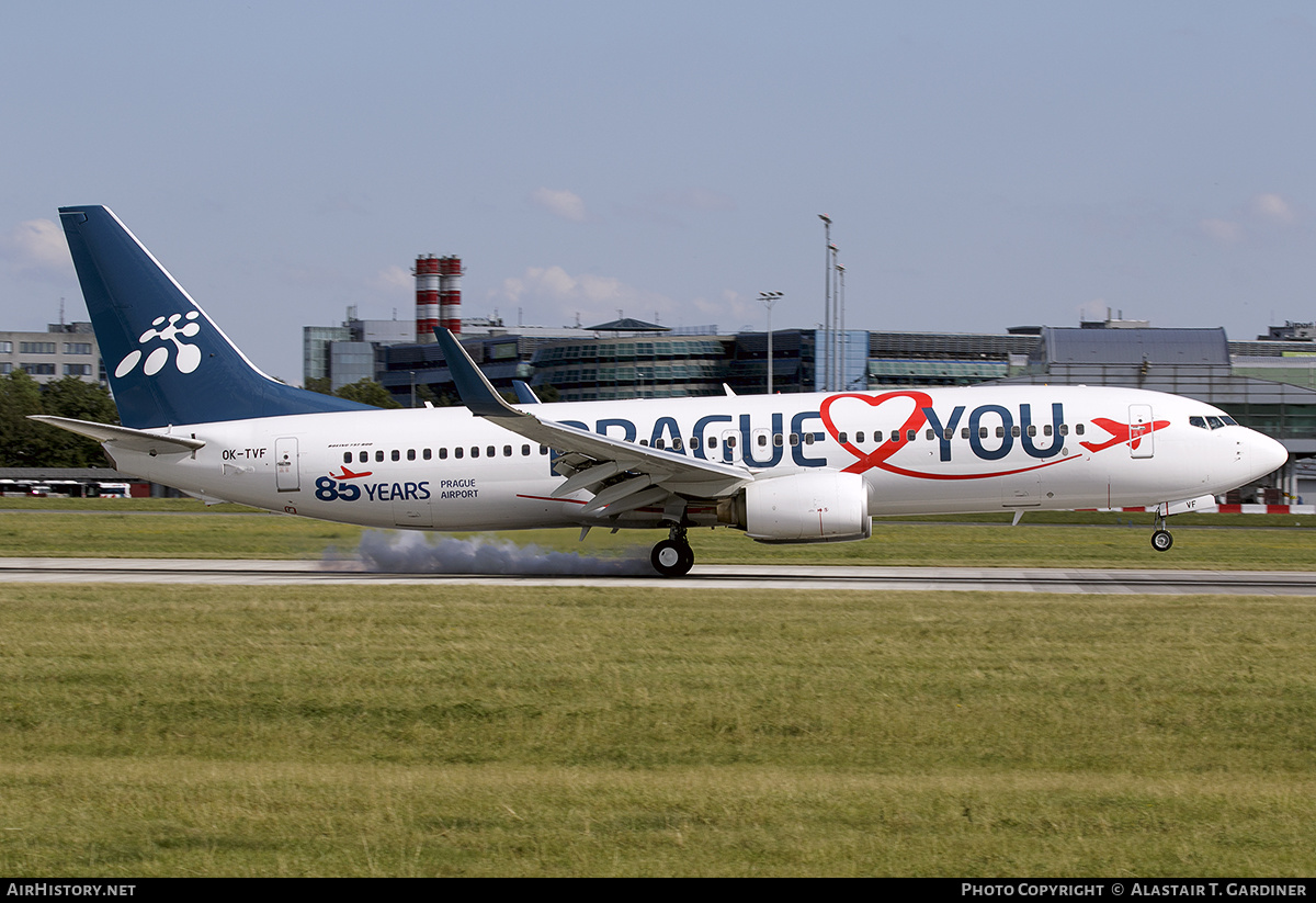 Aircraft Photo of OK-TVF | Boeing 737-8FH | Travel Service | AirHistory.net #474561