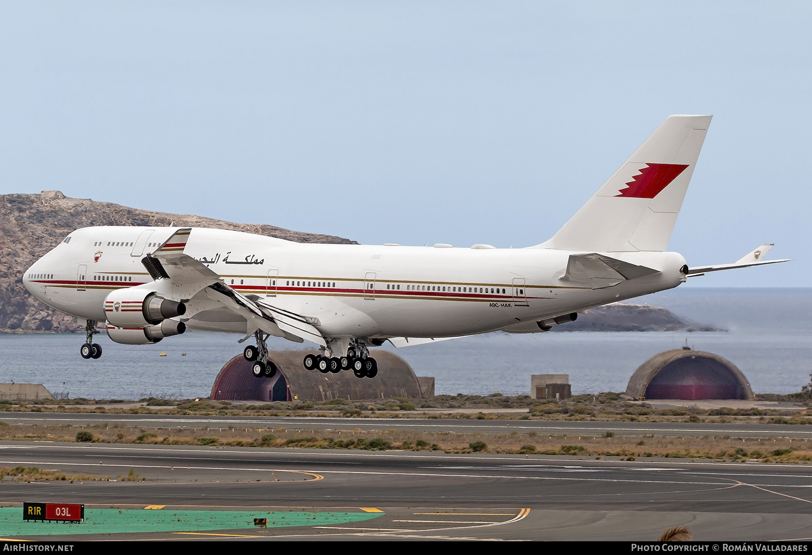 Aircraft Photo of A9C-HAK | Boeing 747-4F6 | Bahrain Amiri Flight | AirHistory.net #474576