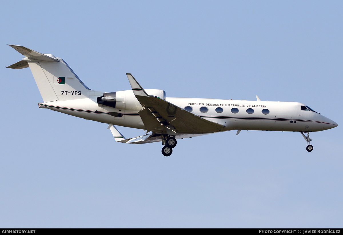 Aircraft Photo of 7T-VPS | Gulfstream Aerospace G-IV Gulfstream IV-SP | Algeria - Government | AirHistory.net #474583