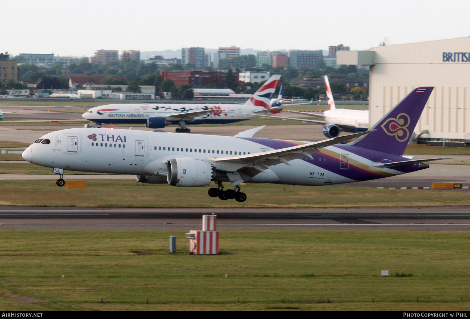 Aircraft Photo of HS-TQA | Boeing 787-8 Dreamliner | Thai Airways International | AirHistory.net #474645