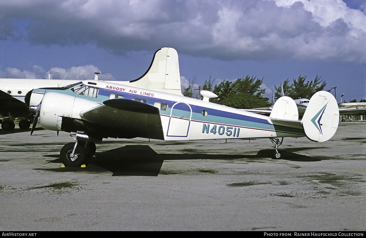 Aircraft Photo of N40511 | Beech D18S | Argosy Air Lines | AirHistory.net #474714