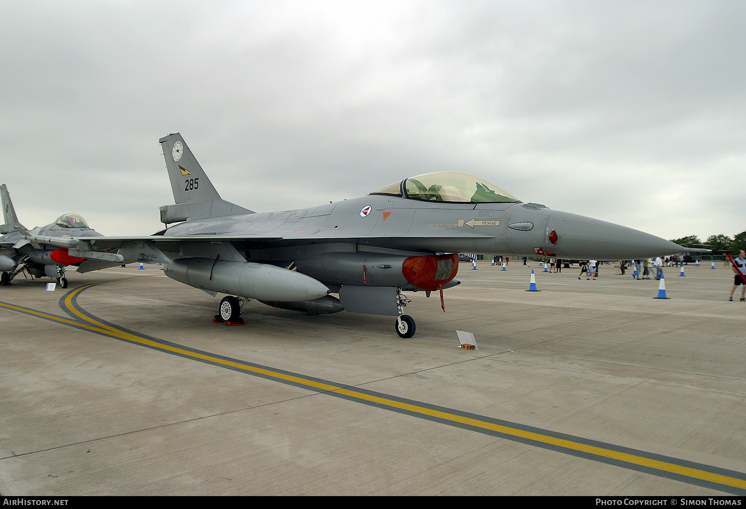 Aircraft Photo of 285 | General Dynamics F-16AM Fighting Falcon | Norway - Air Force | AirHistory.net #474735