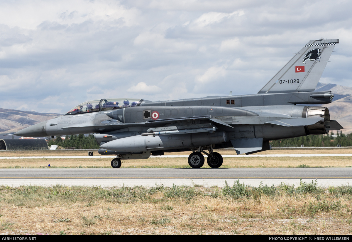 Aircraft Photo of 07-1029 | Lockheed Martin F-16D Fighting Falcon | Turkey - Air Force | AirHistory.net #474737