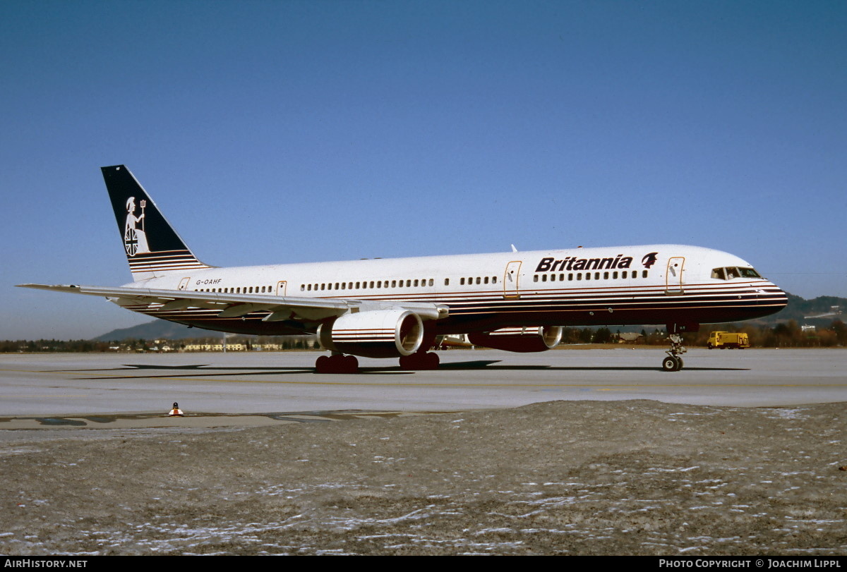 Aircraft Photo of G-OAHF | Boeing 757-27B | Britannia Airways | AirHistory.net #474763