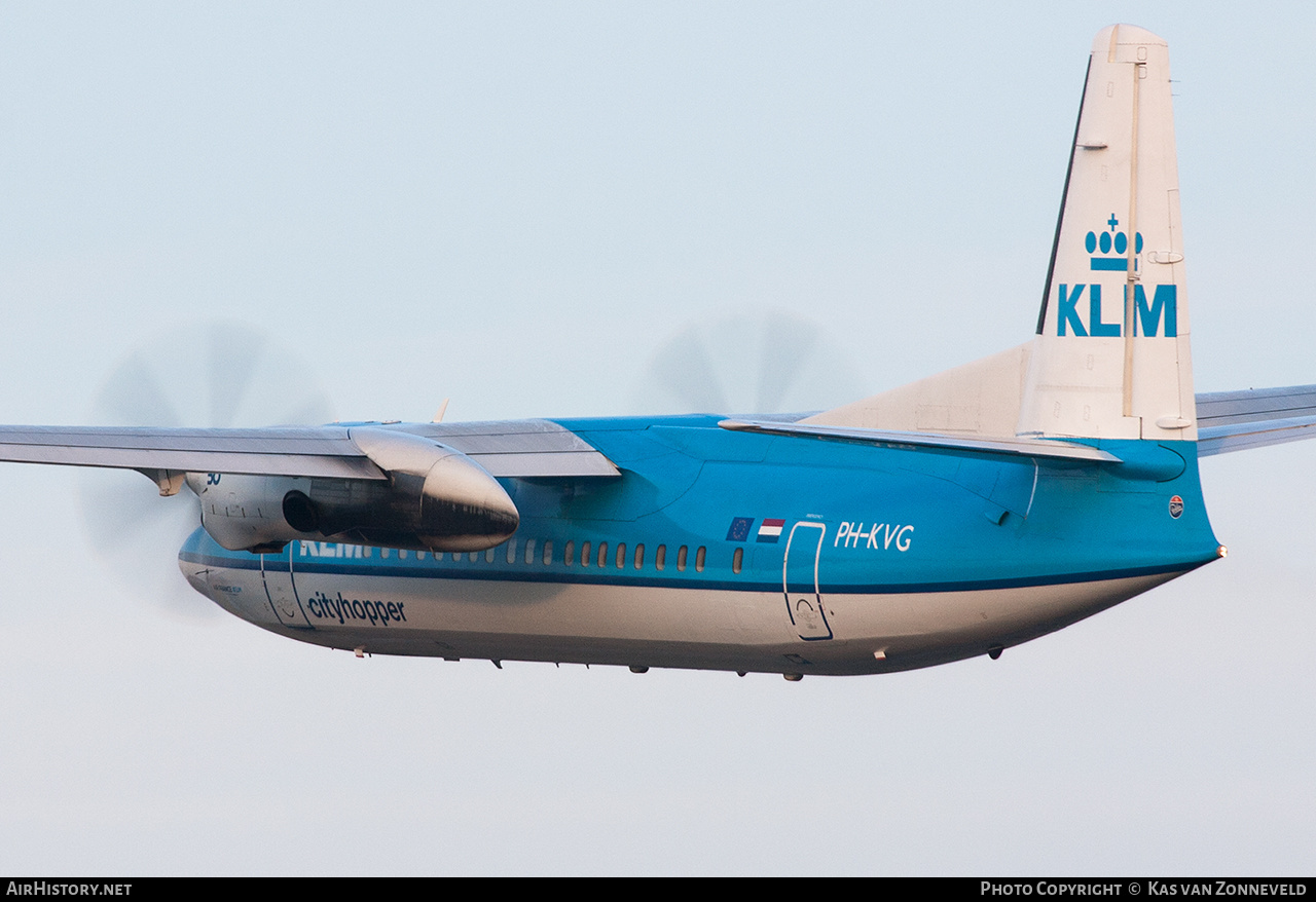 Aircraft Photo of PH-KVG | Fokker 50 | KLM Cityhopper | AirHistory.net #474774