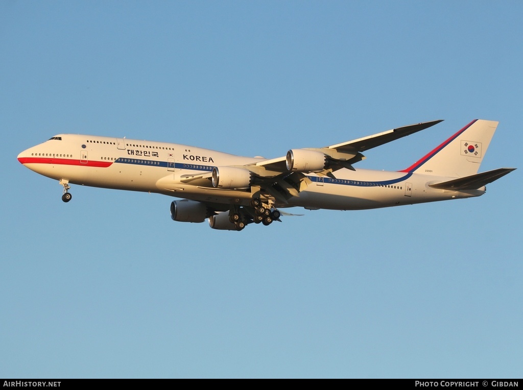 Aircraft Photo of 22001 | Boeing 747-8I | South Korea - Air Force | AirHistory.net #474781