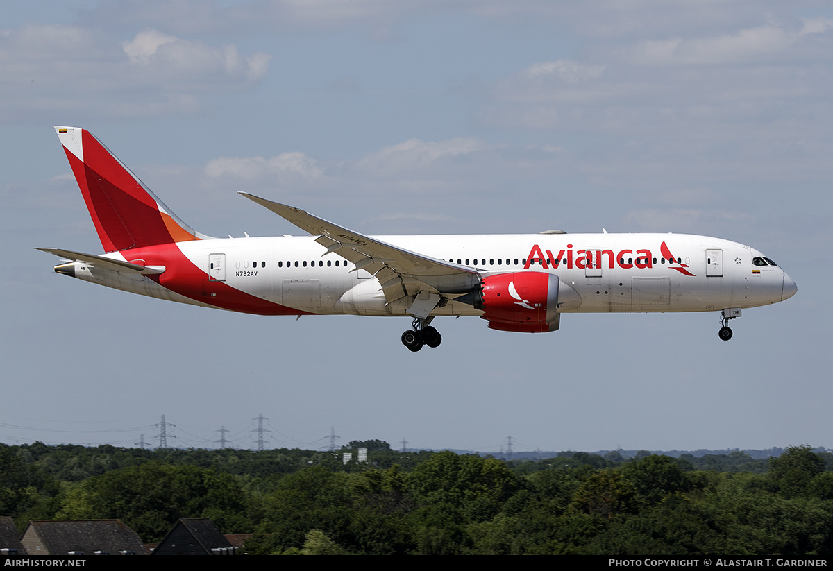 Aircraft Photo of N792AV | Boeing 787-8 Dreamliner | Avianca | AirHistory.net #474794