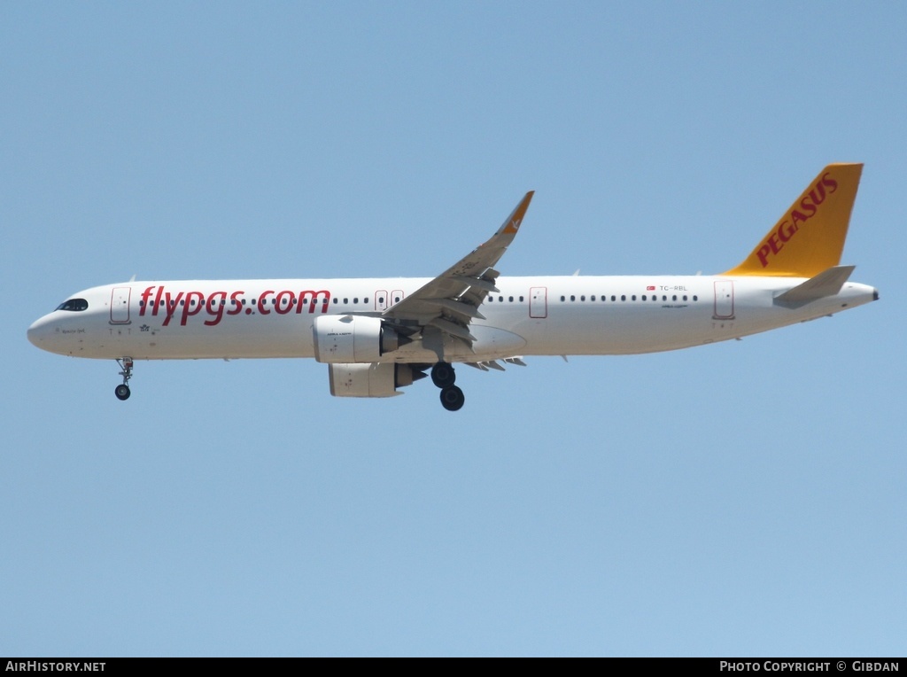 Aircraft Photo of TC-RBL | Airbus A321-251N | Pegasus Airlines | AirHistory.net #474795