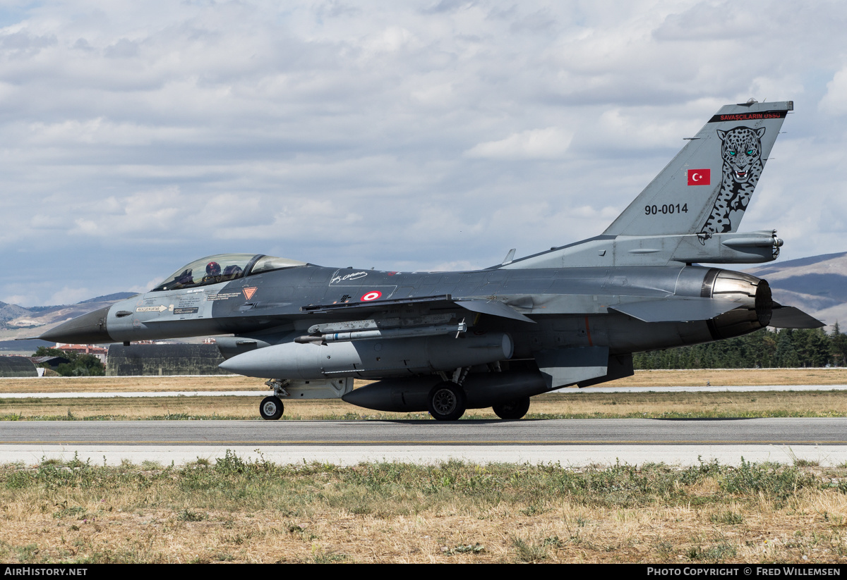 Aircraft Photo of 90-0014 | General Dynamics F-16CG Fighting Falcon | Turkey - Air Force | AirHistory.net #474807