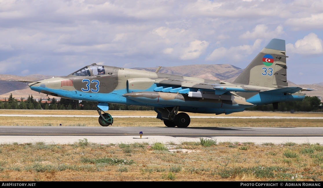 Aircraft Photo of 33 blue | Sukhoi Su-25 | Azerbaijan - Air Force | AirHistory.net #474809
