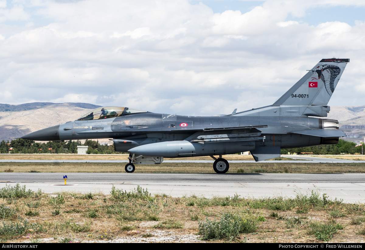 Aircraft Photo of 94-0071 | Lockheed Martin F-16C Fighting Falcon | Turkey - Air Force | AirHistory.net #474810