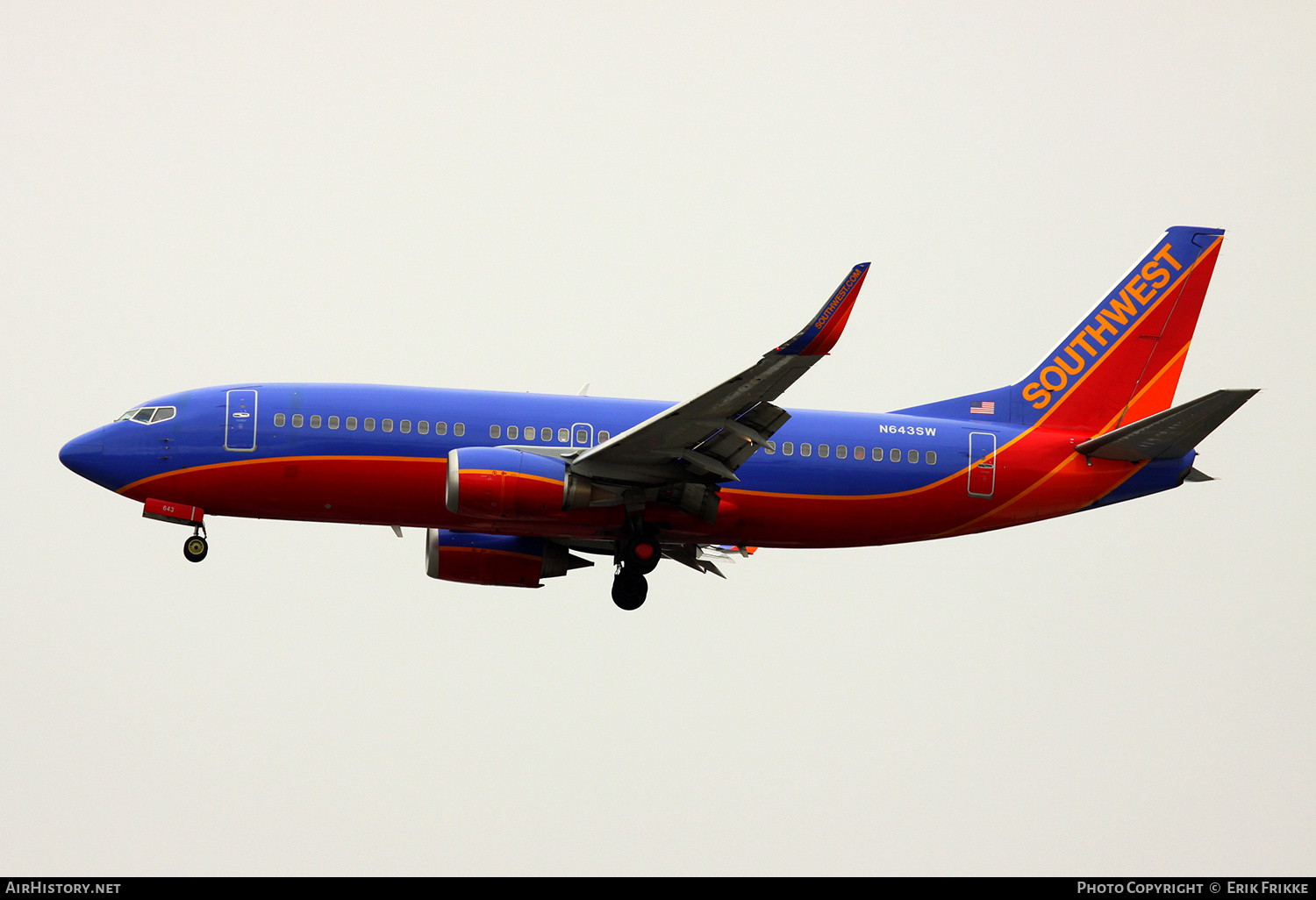 Aircraft Photo of N643SW | Boeing 737-3H4 | Southwest Airlines | AirHistory.net #474816