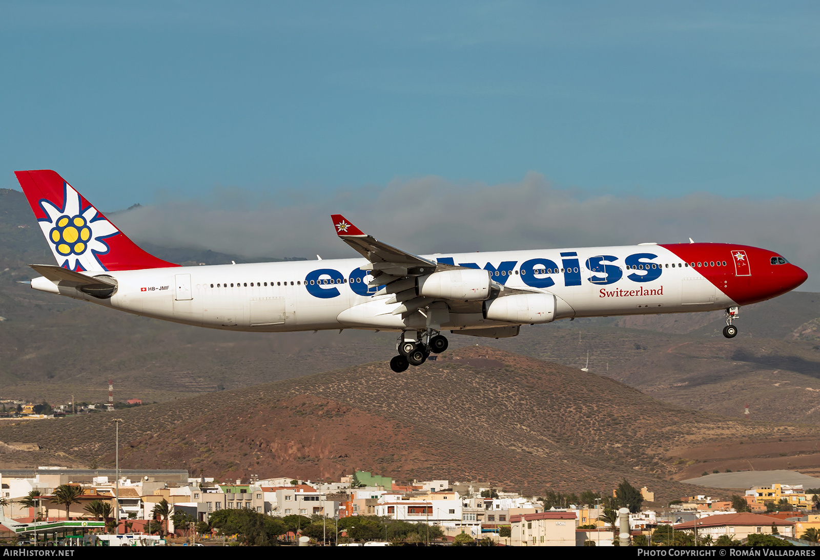 Aircraft Photo of HB-JMF | Airbus A340-313X | Edelweiss Air | AirHistory.net #474841