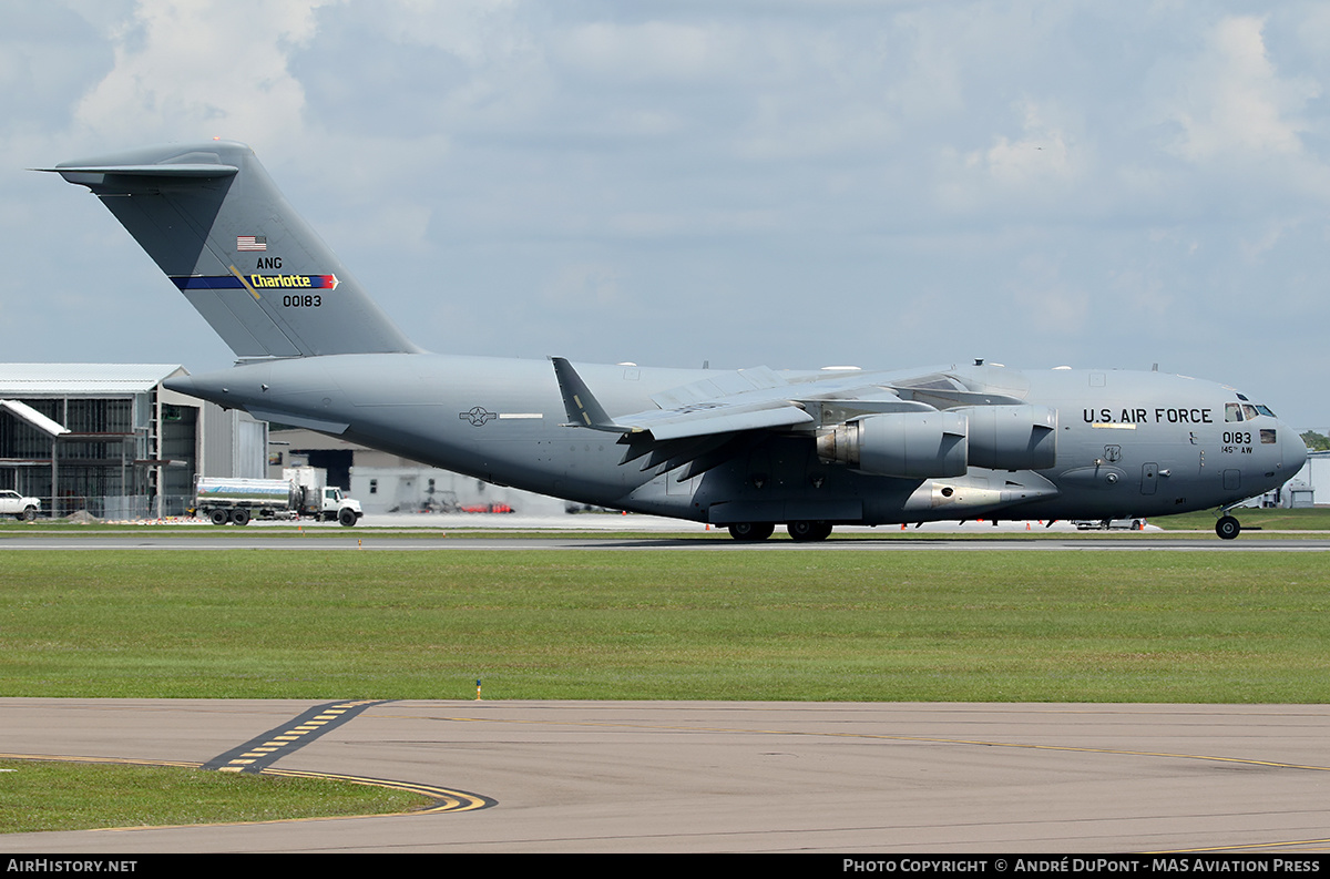 Aircraft Photo of 00-0183 / 00183 | Boeing C-17A Globemaster III | USA - Air Force | AirHistory.net #474854
