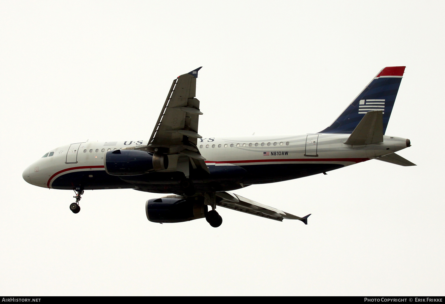 Aircraft Photo of N810AW | Airbus A319-132 | US Airways | AirHistory.net #474877