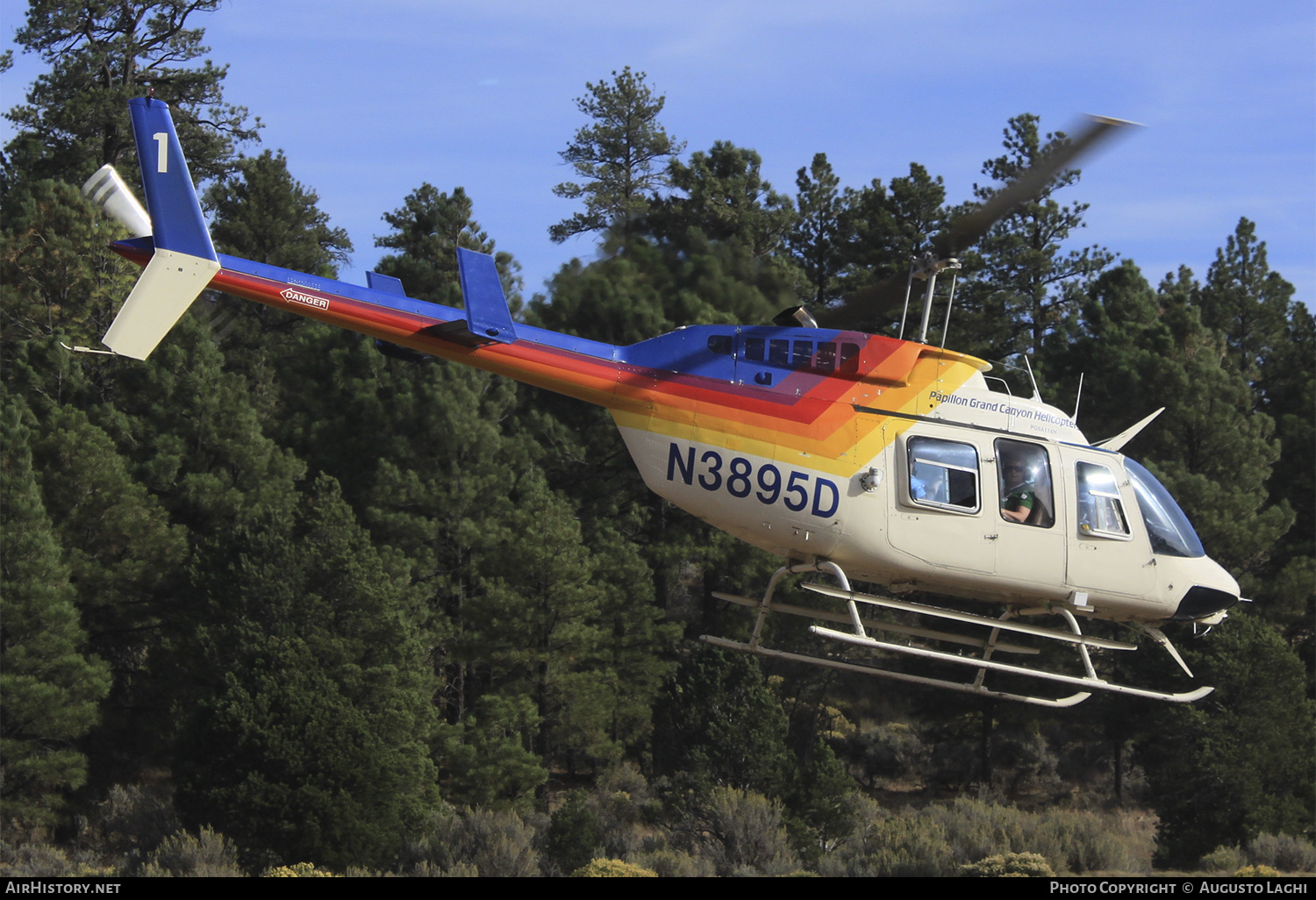 Aircraft Photo of N3895D | Bell 206L-1 LongRanger II | Papillon Grand Canyon Helicopters | AirHistory.net #474902