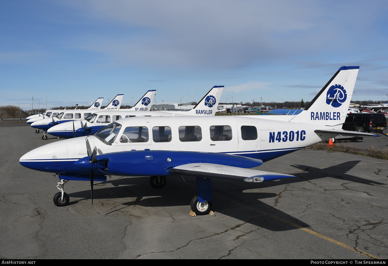 Aircraft Photo of N4301C | Piper PA-31-350 T-1020 | Rambler Air | AirHistory.net #474936