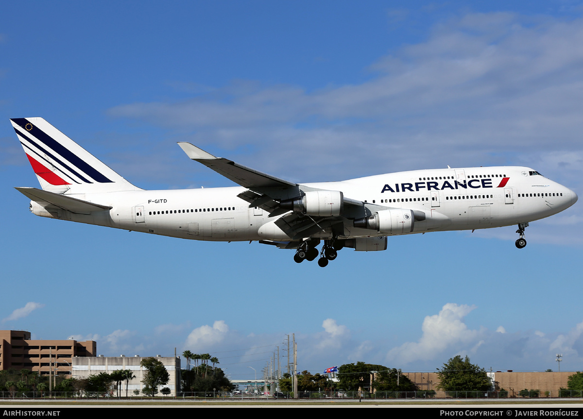 Aircraft Photo of F-GITD | Boeing 747-428 | Air France | AirHistory.net #474952