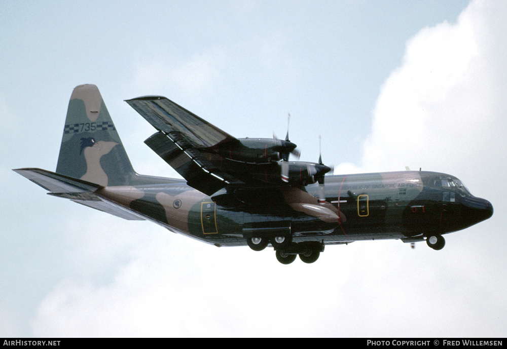 Aircraft Photo of 735 | Lockheed C-130H Hercules | Singapore - Air Force | AirHistory.net #475062