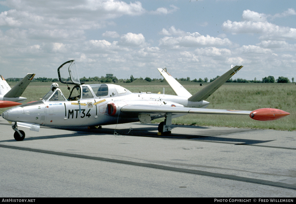 Aircraft Photo of MT34 | Fouga CM-170R Magister | Belgium - Air Force | AirHistory.net #475067