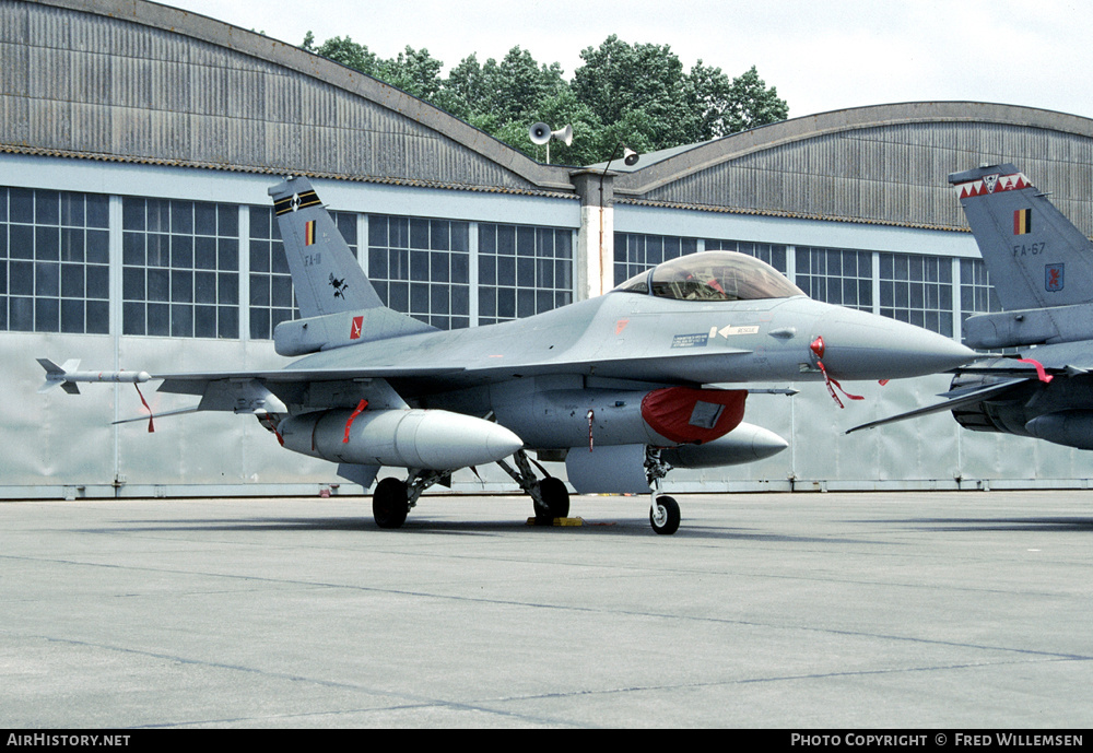Aircraft Photo of FA111 | General Dynamics F-16A Fighting Falcon | Belgium - Air Force | AirHistory.net #475068