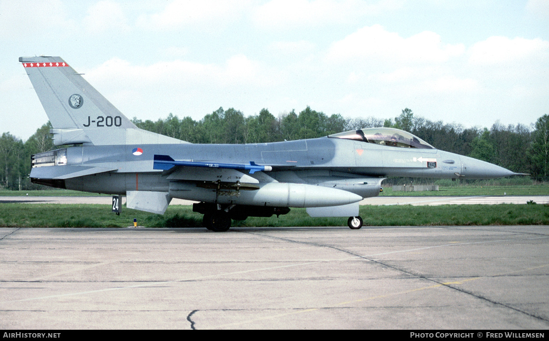 Aircraft Photo of J-200 | General Dynamics F-16A Fighting Falcon | Netherlands - Air Force | AirHistory.net #475096