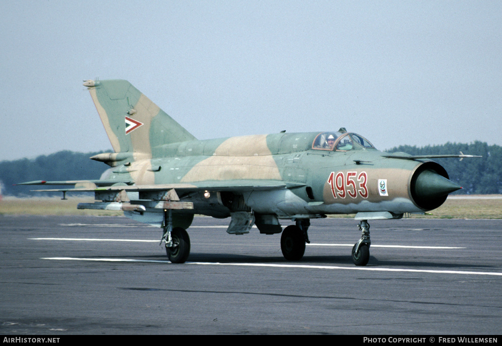 Aircraft Photo of 1953 | Mikoyan-Gurevich MiG-21bis | Hungary - Air Force | AirHistory.net #475097