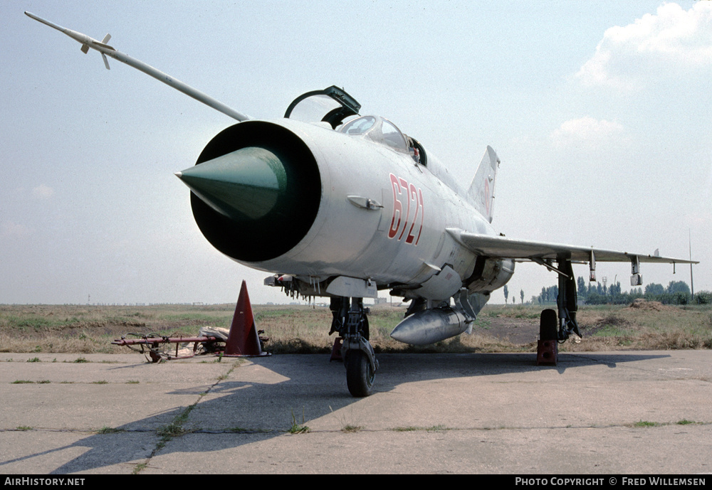 Aircraft Photo of 6721 | Mikoyan-Gurevich MiG-21MF | Romania - Air Force | AirHistory.net #475120