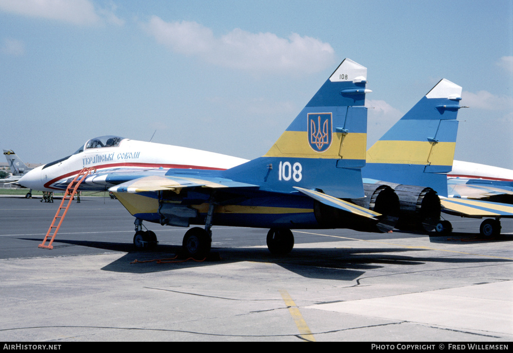 Aircraft Photo of 108 | Mikoyan-Gurevich MiG-29 (9-13) | Ukraine - Air Force | AirHistory.net #475121