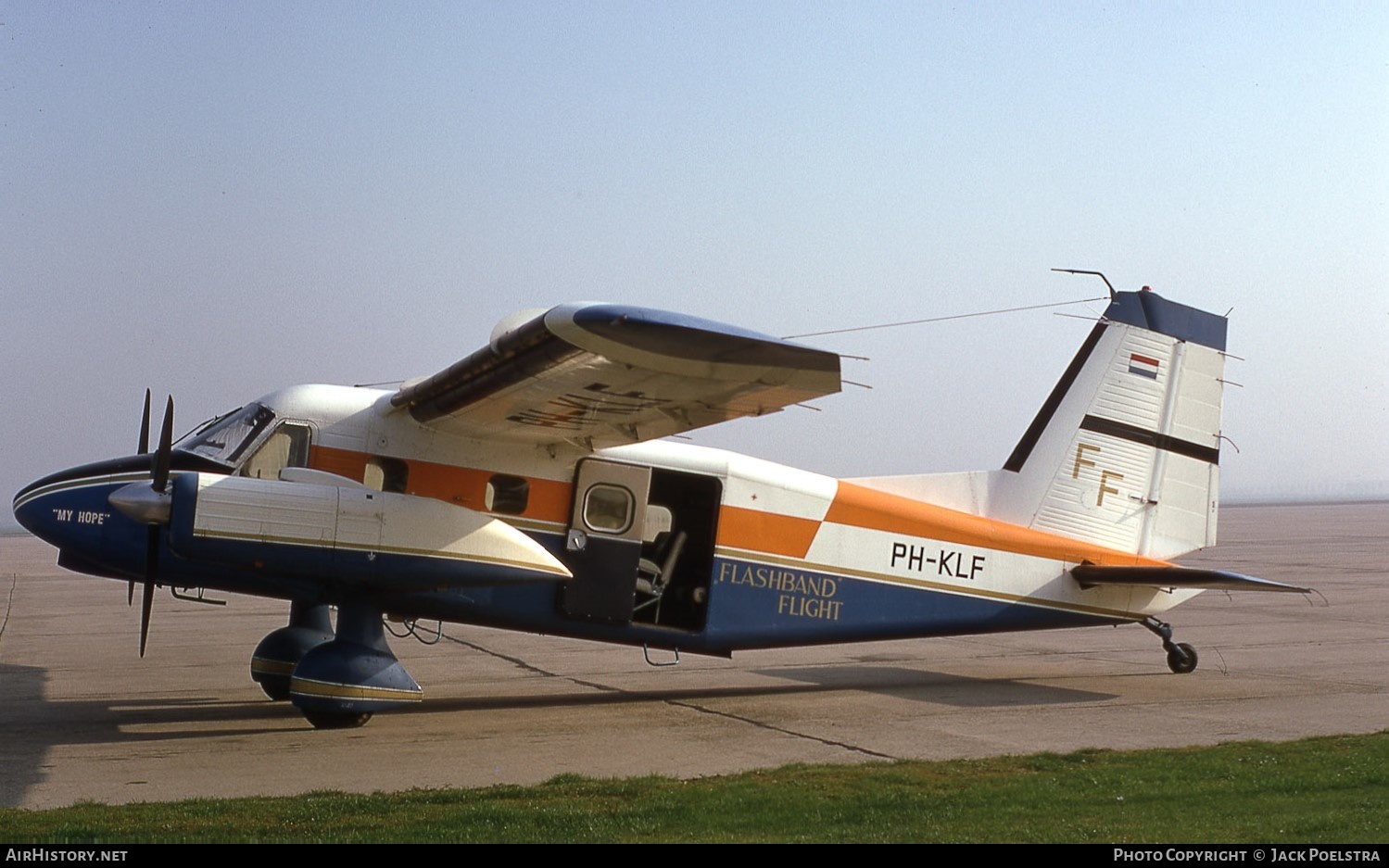 Aircraft Photo of PH-KLF | Dornier Do-28D-1 Skyservant | Flashband Flight | AirHistory.net #475224