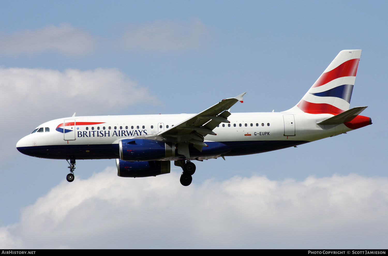 Aircraft Photo of G-EUPK | Airbus A319-131 | British Airways | AirHistory.net #475340