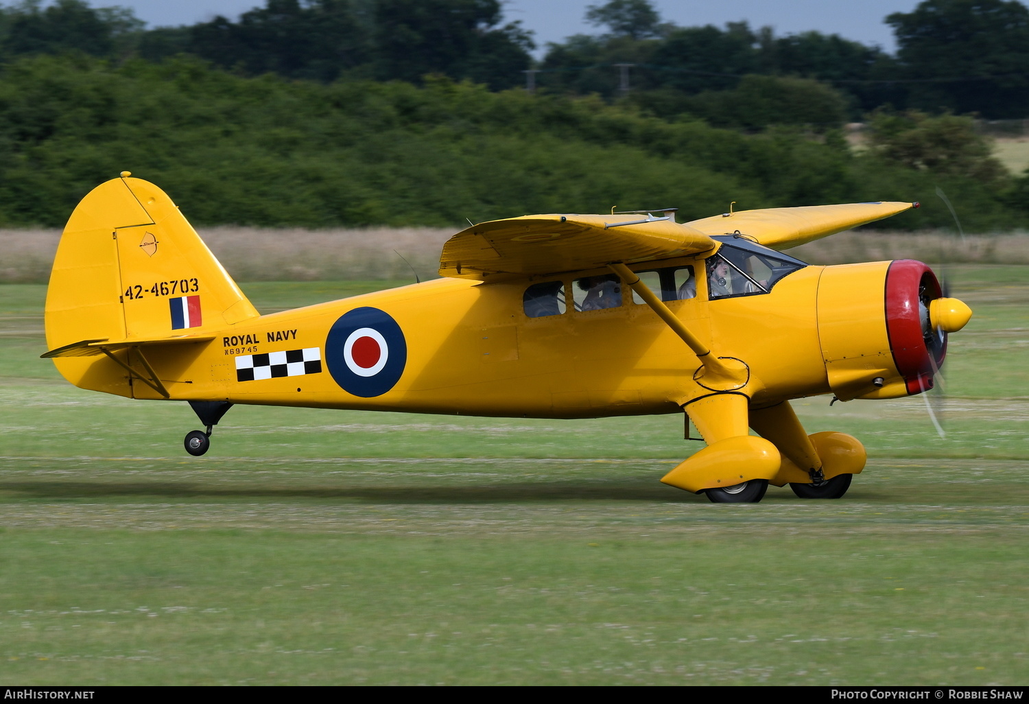 Aircraft Photo of N69745 / 42-46703 | Stinson AT-19 Reliant (V-77) | UK - Navy | AirHistory.net #475357