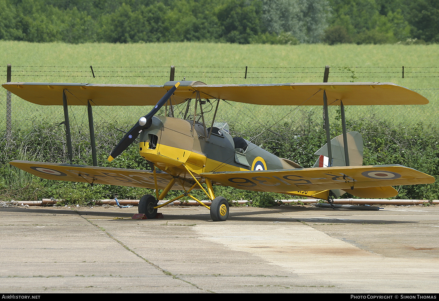 Aircraft Photo of G-APAP / R5136 | De Havilland D.H. 82A Tiger Moth II | UK - Air Force | AirHistory.net #475361