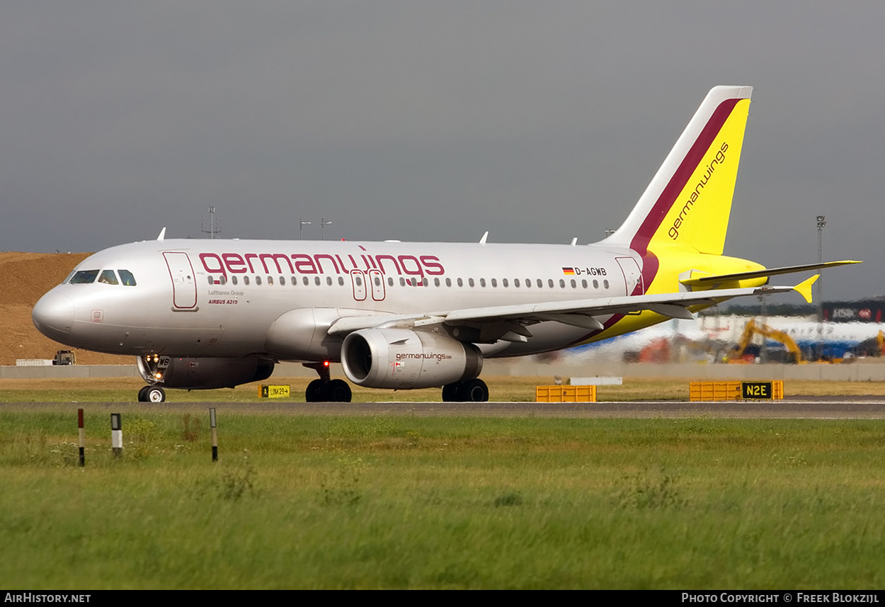Aircraft Photo of D-AGWB | Airbus A319-132 | Germanwings | AirHistory.net #475391