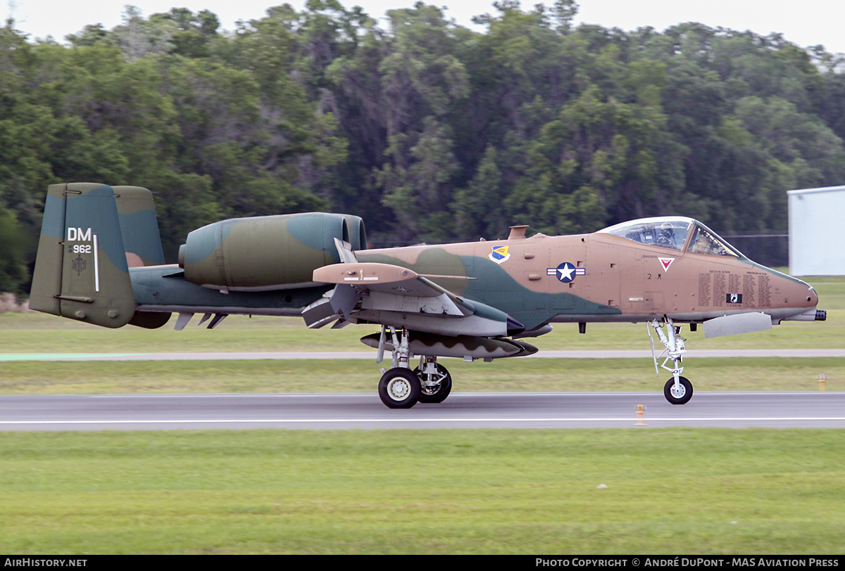 Aircraft Photo of 81-0962 / AF81-962 | Fairchild A-10A Thunderbolt II | USA - Air Force | AirHistory.net #475406
