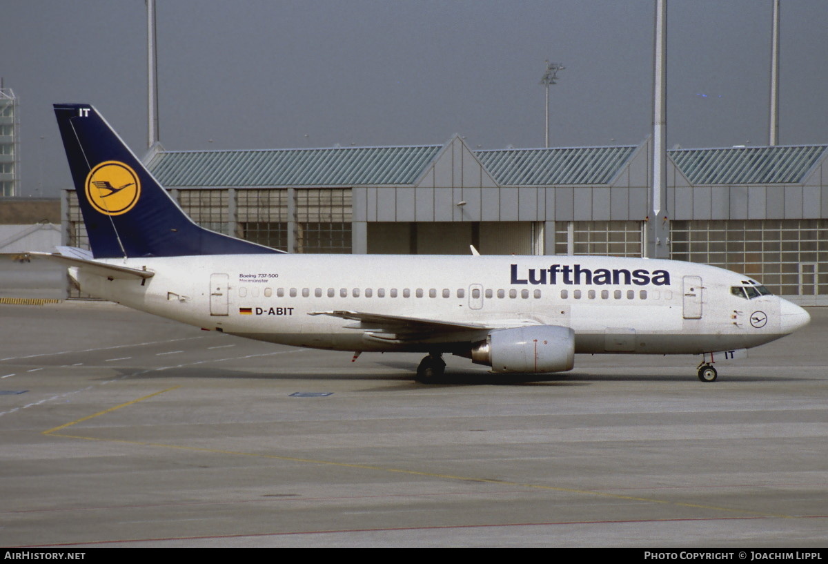 Aircraft Photo of D-ABIT | Boeing 737-530 | Lufthansa | AirHistory.net #475434