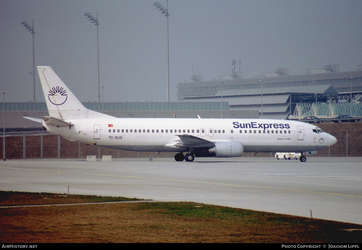 Aircraft Photo of TC-SUS | Boeing 737-430 | SunExpress | AirHistory.net #475446