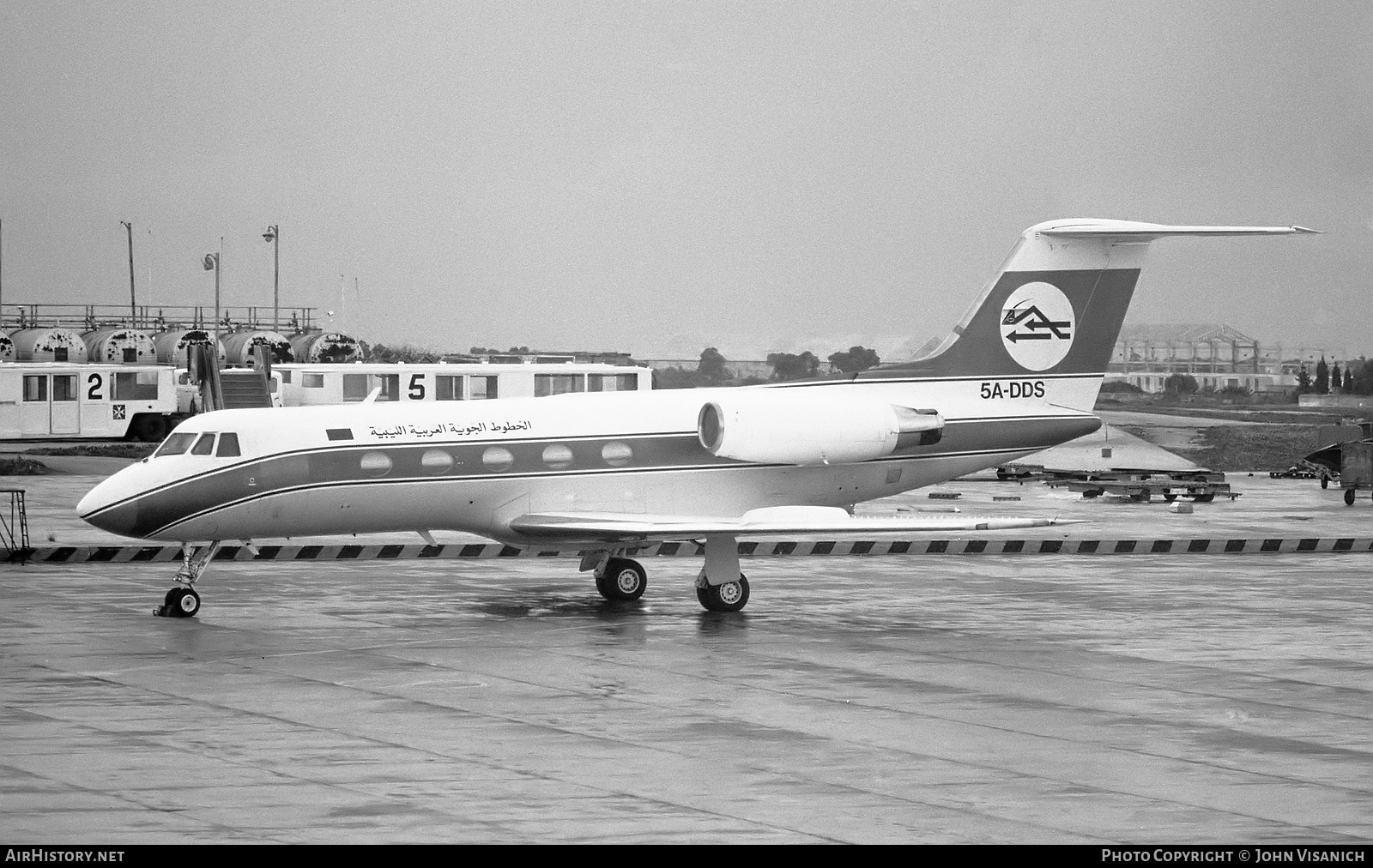 Aircraft Photo of 5A-DDS | Grumman American G-1159 Gulfstream II | Libyan Arab Airlines | AirHistory.net #475476