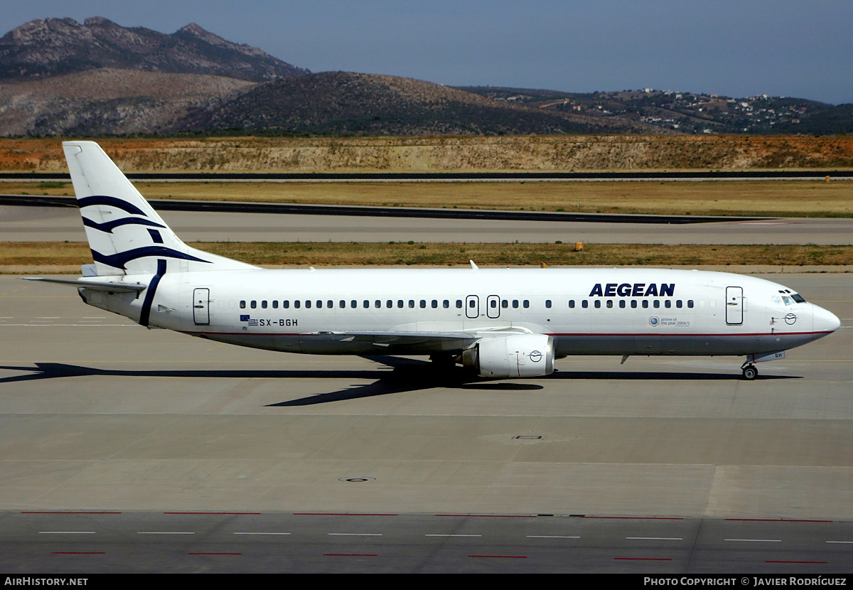 Aircraft Photo of SX-BGH | Boeing 737-4Y0 | Aegean Airlines | AirHistory.net #475507