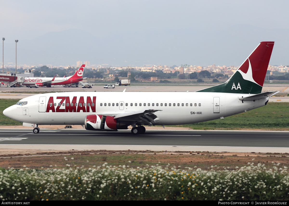 Aircraft Photo of 5N-HAI | Boeing 737-36N | Azman Air | AirHistory.net #475522