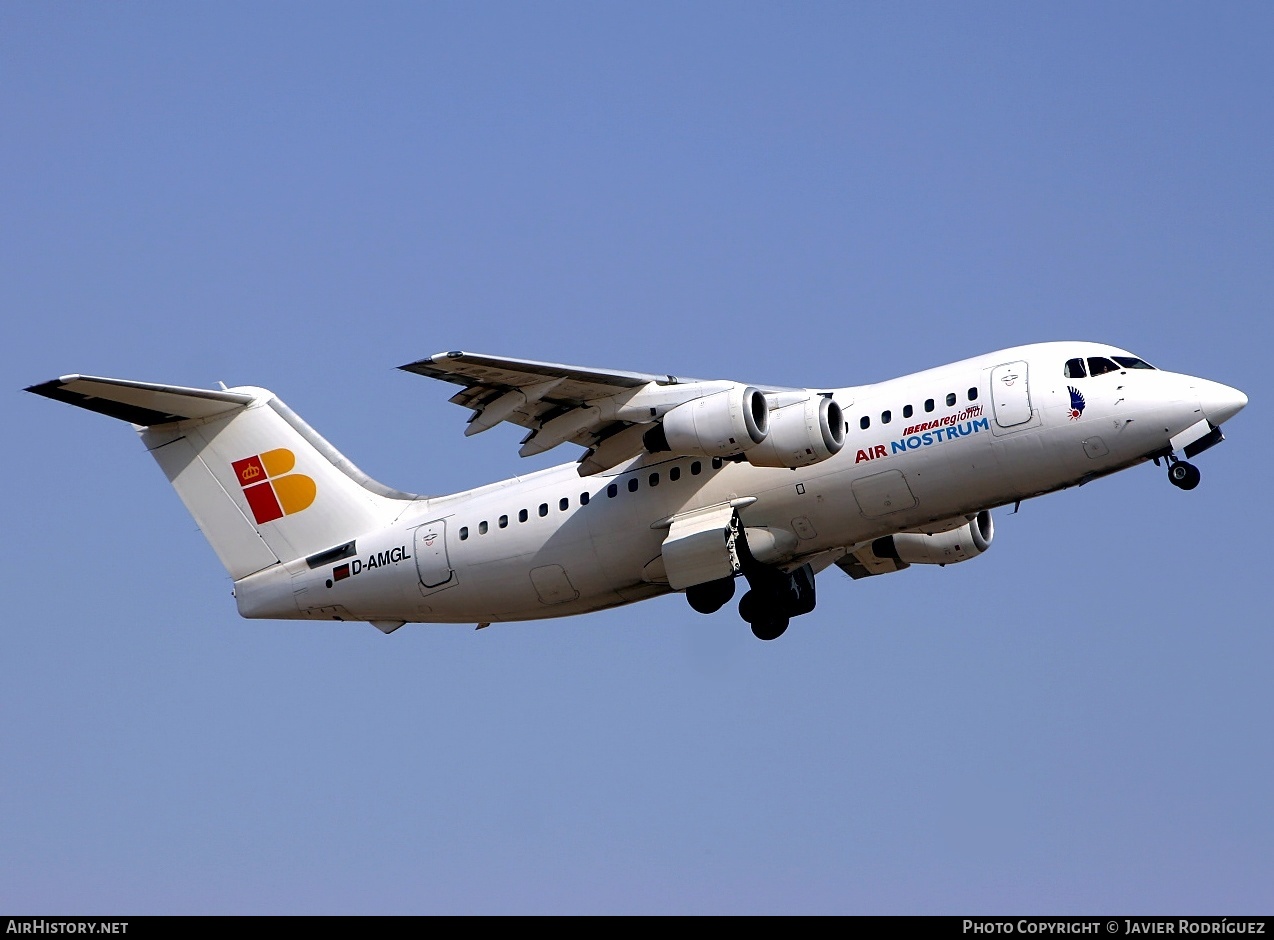 Aircraft Photo of D-AMGL | British Aerospace BAe-146-200 | Iberia Regional | AirHistory.net #475541