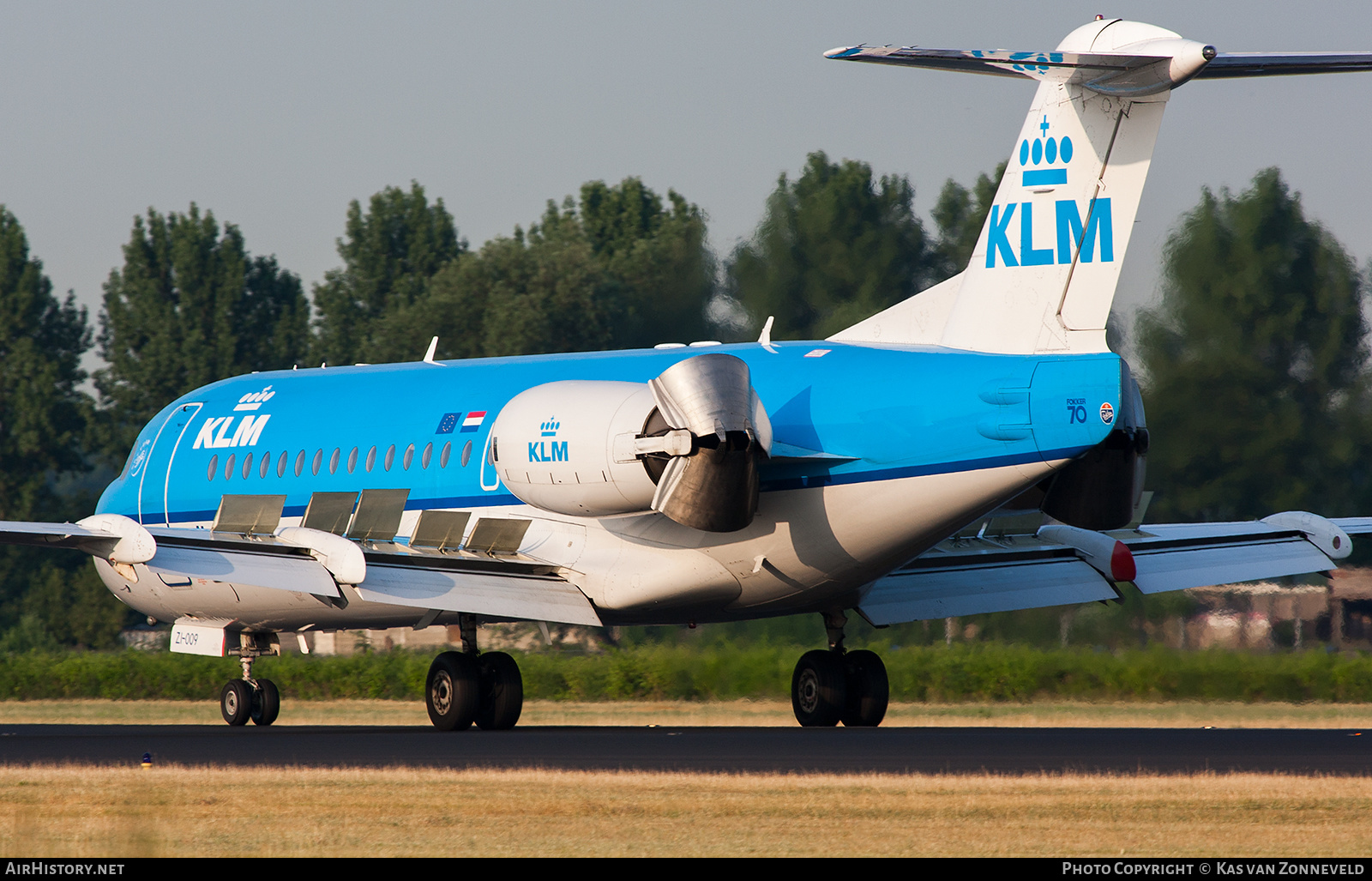 Aircraft Photo of PH-KZI | Fokker 70 (F28-0070) | KLM Cityhopper | AirHistory.net #475576
