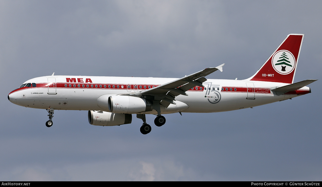 Aircraft Photo of OD-MRT | Airbus A320-232 | MEA - Middle East Airlines | AirHistory.net #475602