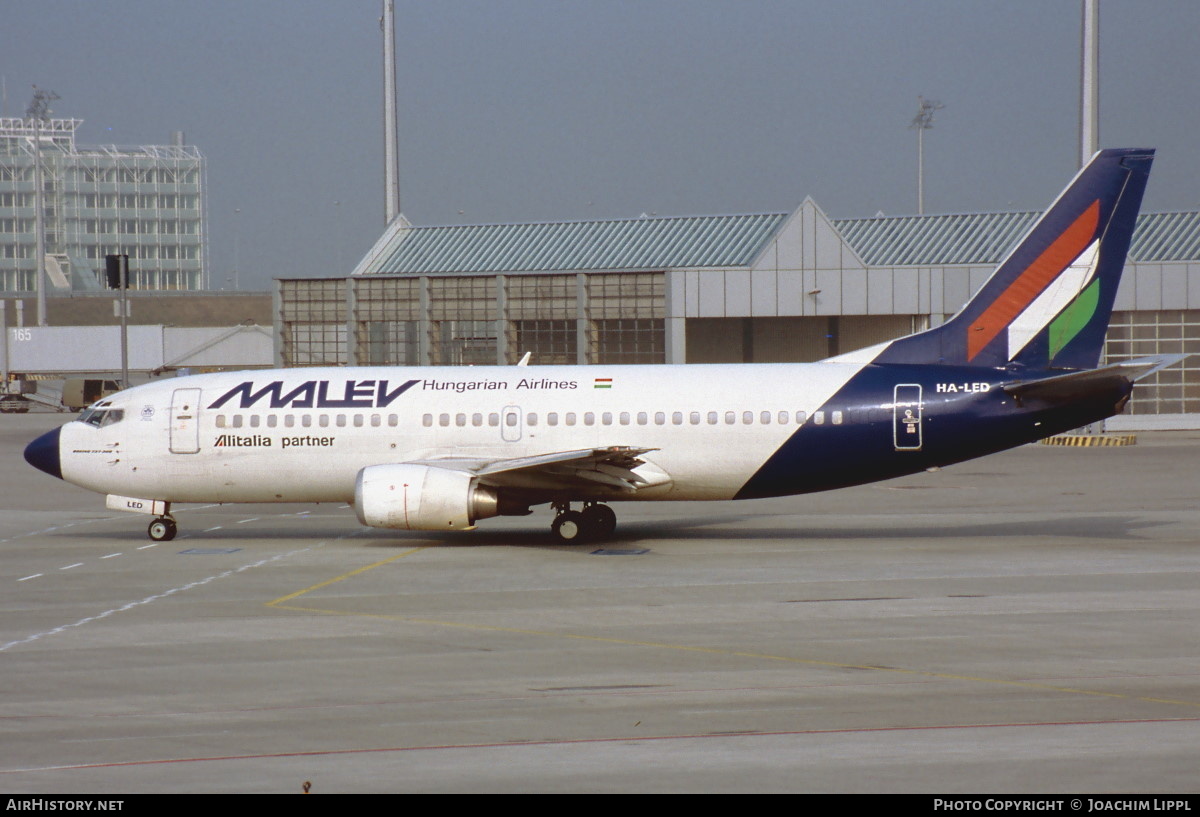 Aircraft Photo of HA-LED | Boeing 737-3Y0 | Malév - Hungarian Airlines | AirHistory.net #475677