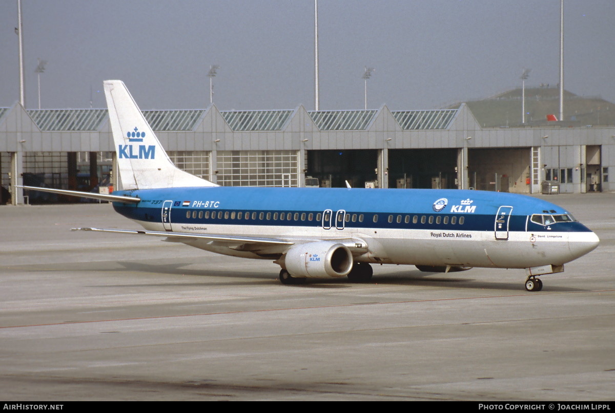 Aircraft Photo of PH-BTC | Boeing 737-406 | KLM - Royal Dutch Airlines | AirHistory.net #475684