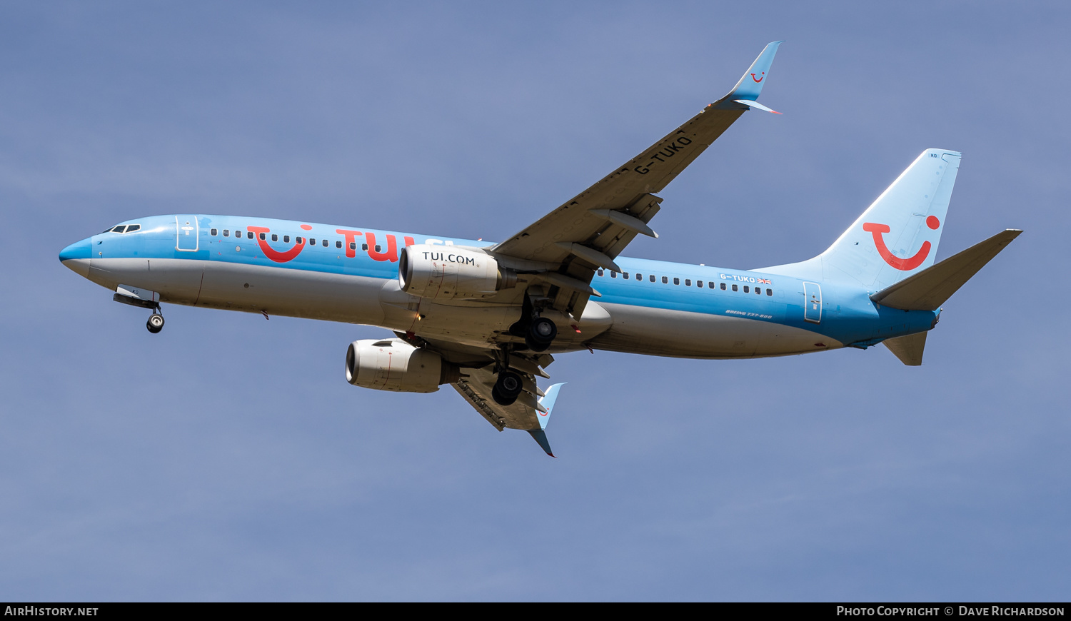 Aircraft Photo of G-TUKO | Boeing 737-8K5 | TUIfly | AirHistory.net #475706