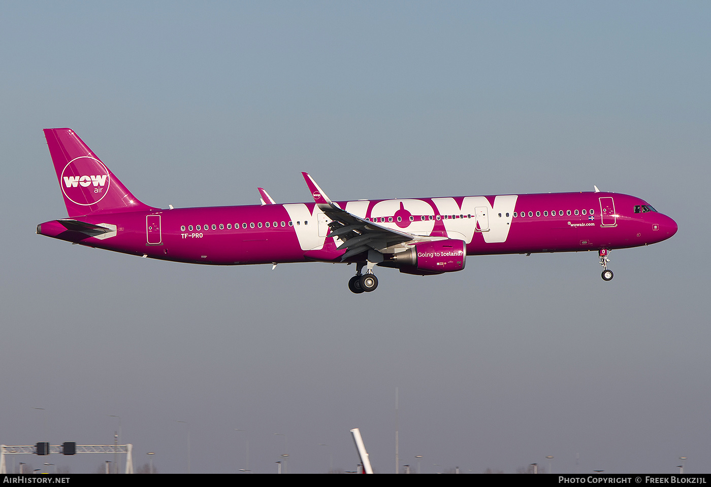 Aircraft Photo of TF-PRO | Airbus A321-211 | WOW Air | AirHistory.net #475747