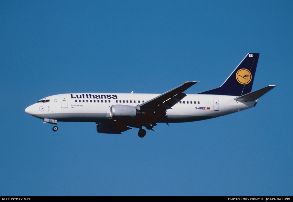 Aircraft Photo of D-ABEE | Boeing 737-330 | Lufthansa | AirHistory.net #476040