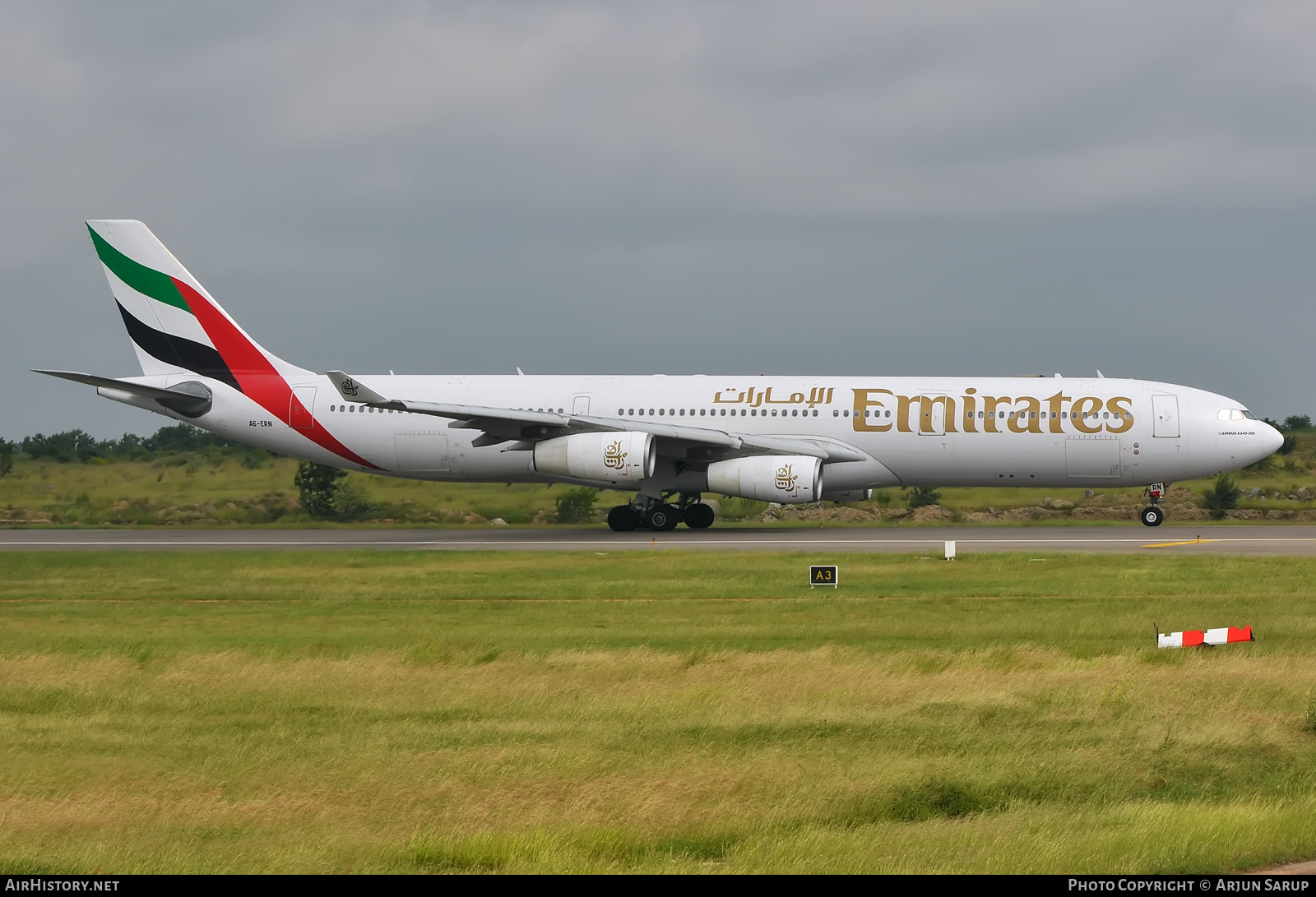 Aircraft Photo of A6-ERN | Airbus A340-313 | Emirates | AirHistory.net #476055